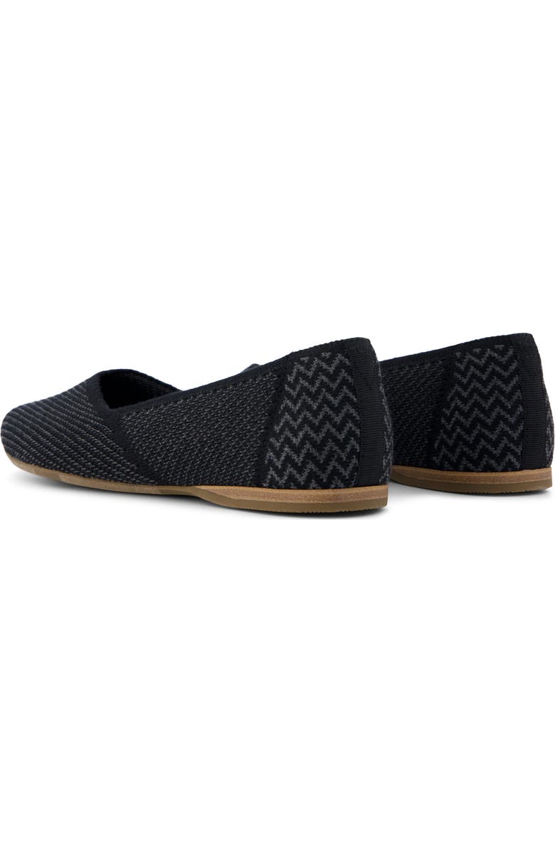 TOMS Gemma Ballet Flat, Alternate, color, Black