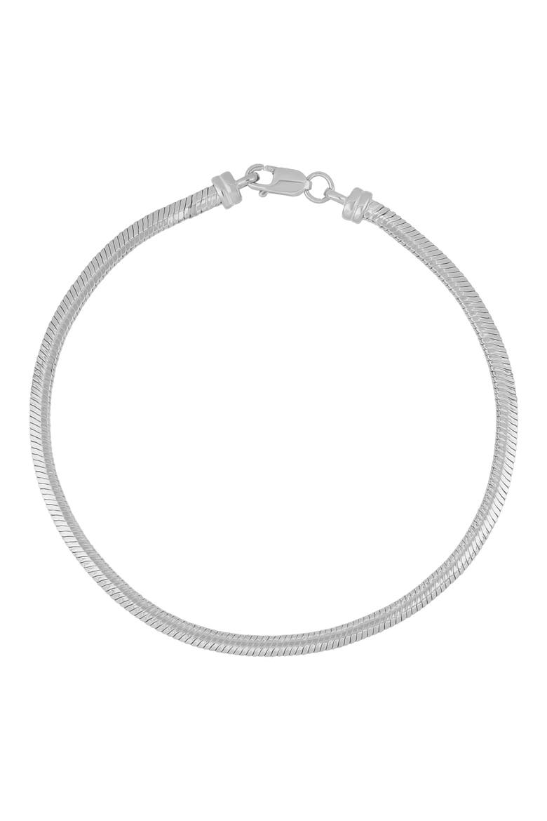 14K Gold Snake Chain Bracelet, Main, color, 14K WHITE GOLD