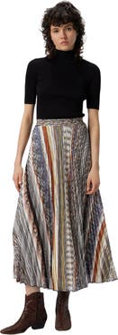 Missoni Pleated Midi Skirt In Knit