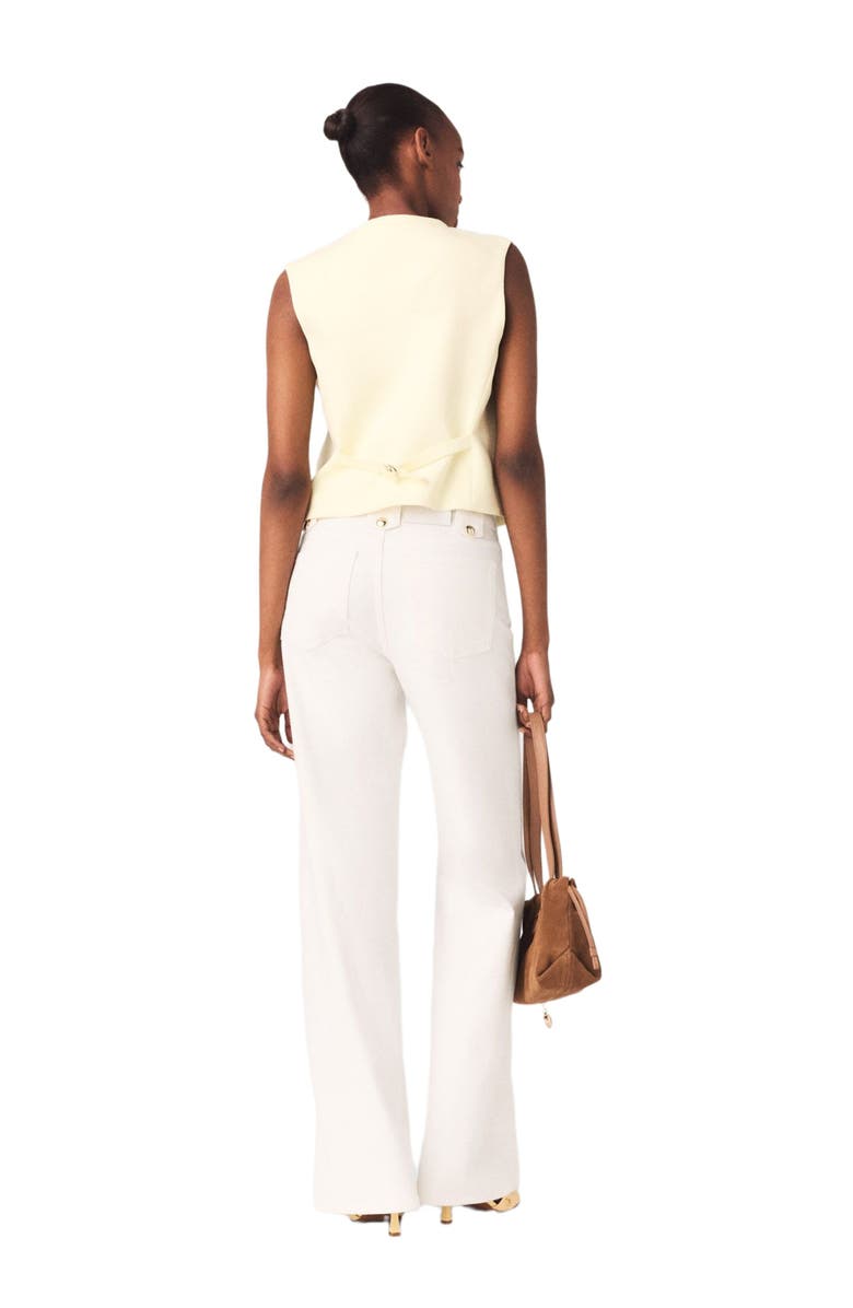 maje Tailored jacket, Alternate, color, Pale Yellow