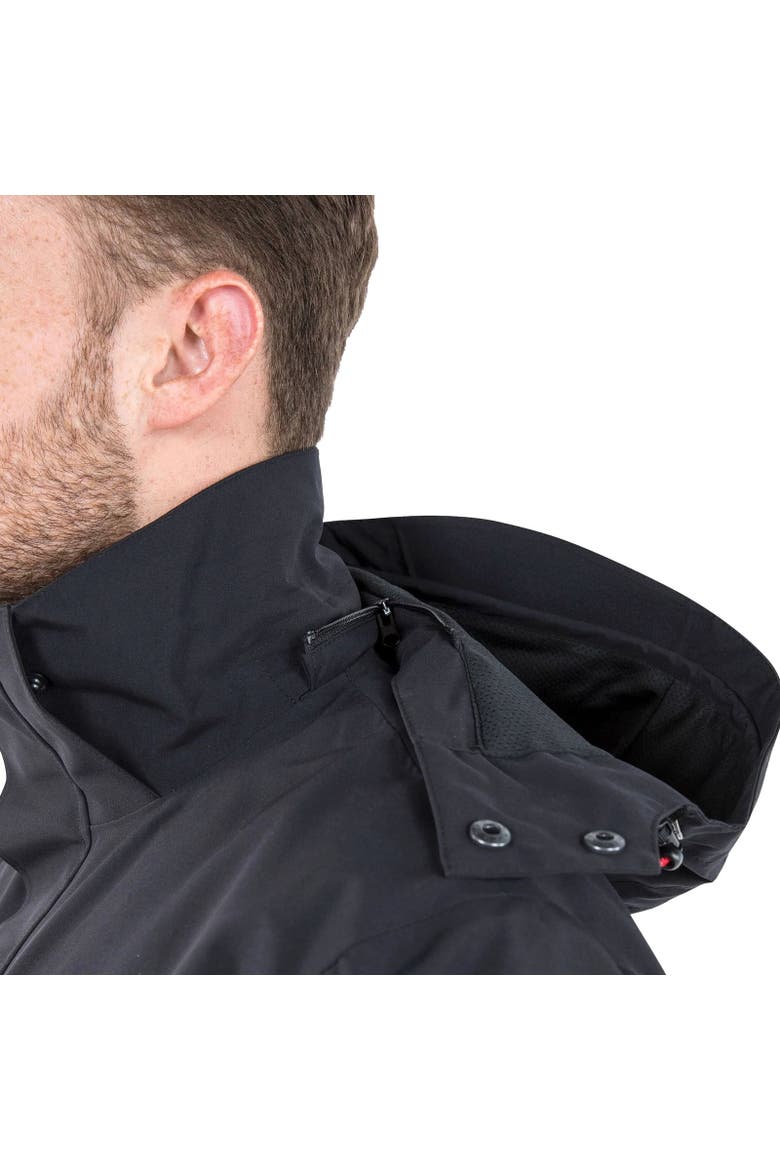 Oswalt Dlx Waterproof Jacket, Alternate, color, Black