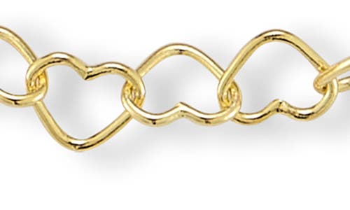 Glaze Jewelry Heart Chain Anklet In Gold - 10 Inch