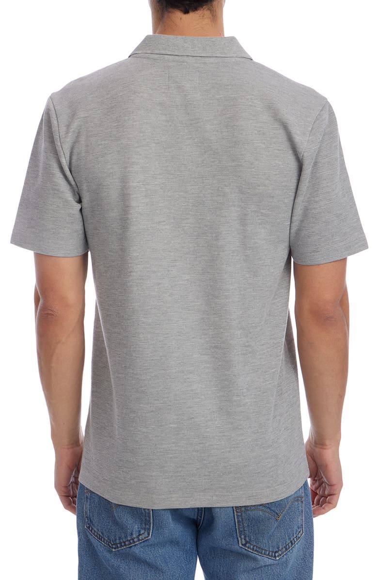 PX Short Sleeve Johnny Collar Polo, Alternate, color, Gray Heather