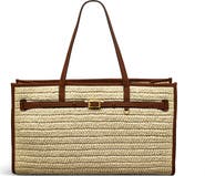 Radley The Library - Raffia Large Open Top Woven Tote Bag