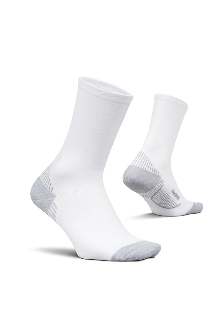 Plantar Fasciitis Relief Light Cushion Mini Crew  Targeted Arch & Plantar Fascia Support, Main, color, White