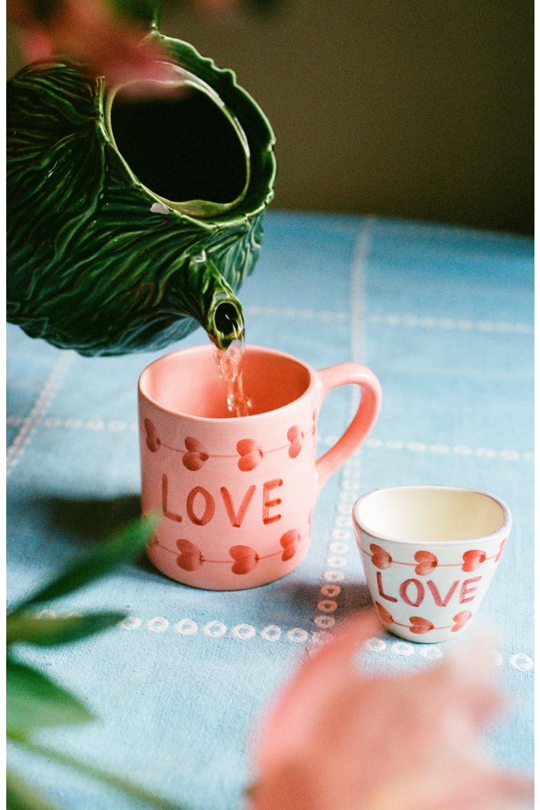 Set of 6 Hand-Painted Ceramic Espresso Cups, Alternate, color, MULTI
