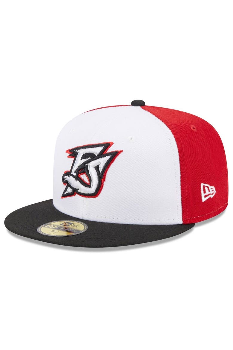 Men's New Era White Richmond Flying Squirrels Authentic Collection Alternate Logo 59FIFTY Fitted Hat, Main, color, White