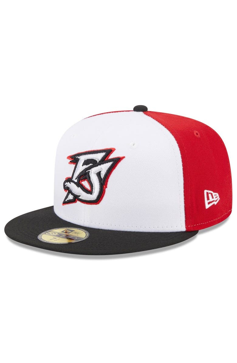 New Era Men's New Era White Richmond Flying Squirrels Authentic Collection Alternate Logo 59FIFTY Fitted Hat, Main, color, White
