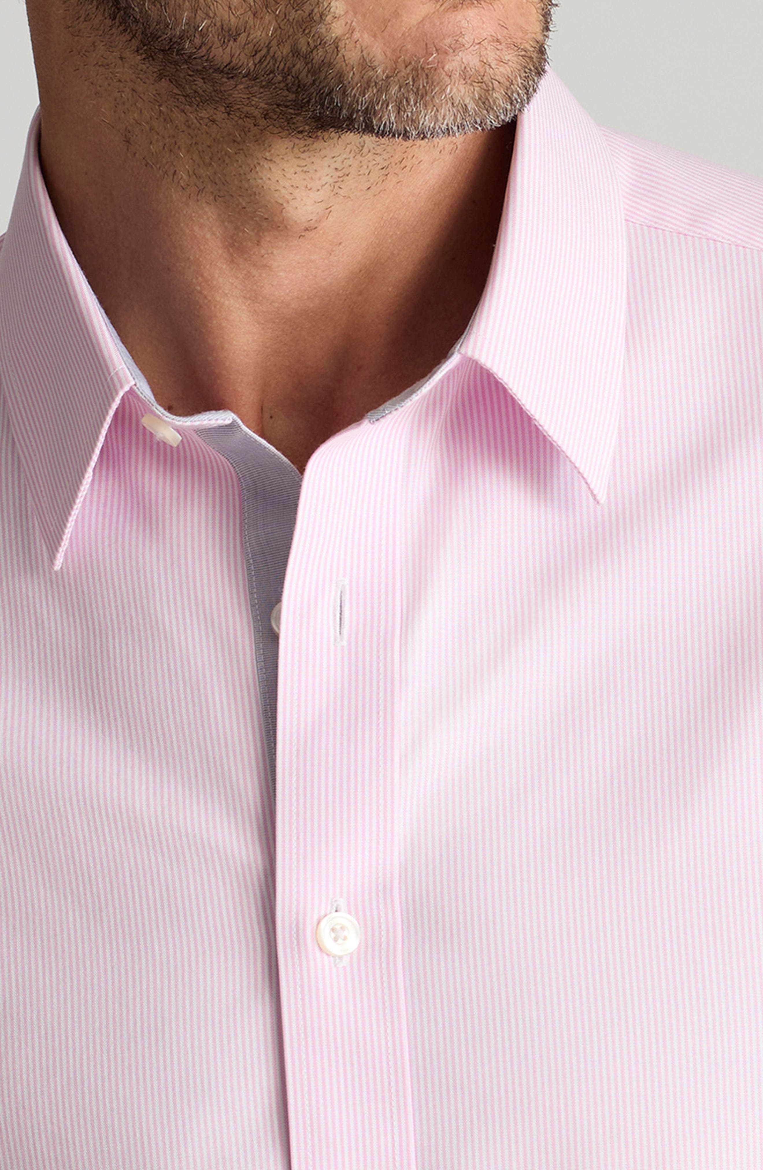 Douro Stripe Wrinkle Resistant Button-Up Shirt - image 2