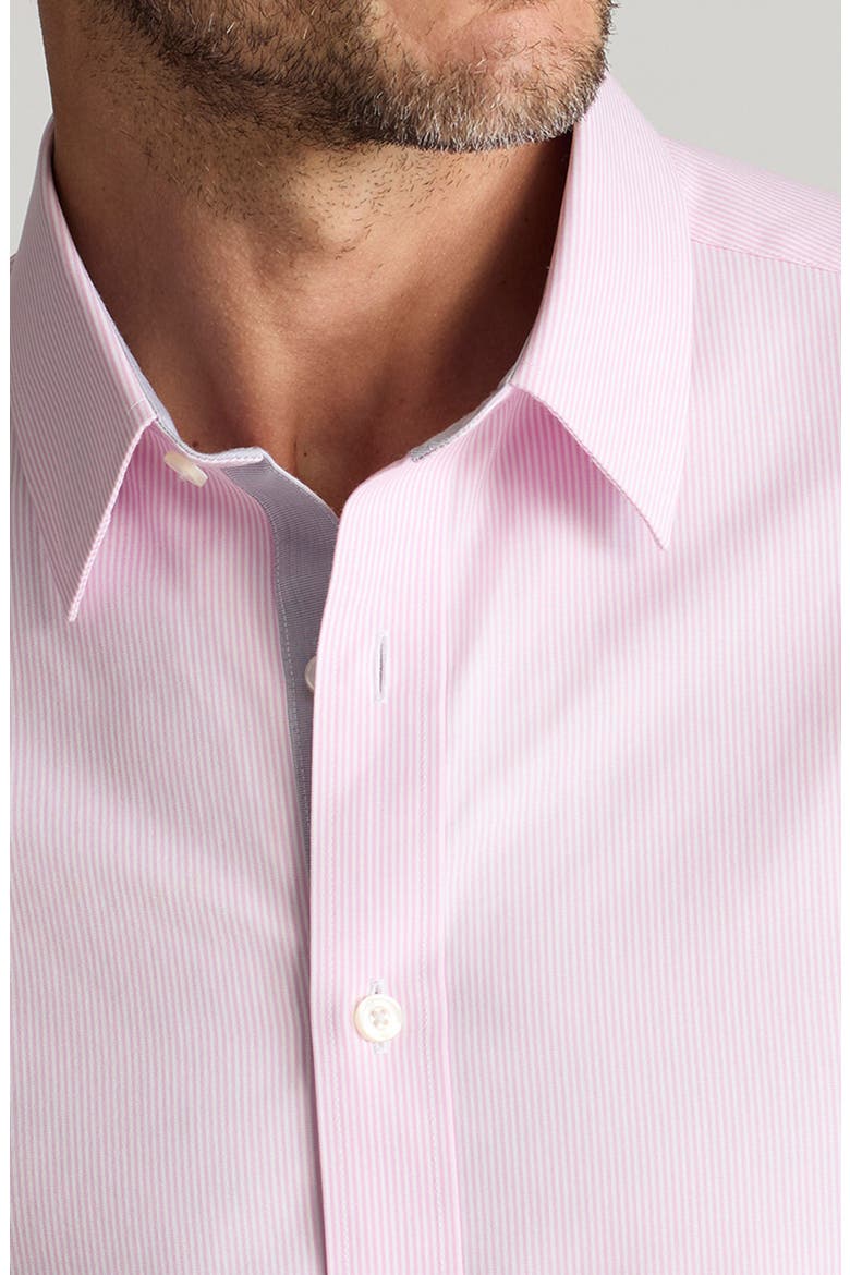 Douro Stripe Wrinkle Resistant Button-Up Shirt, Alternate, color, PINK