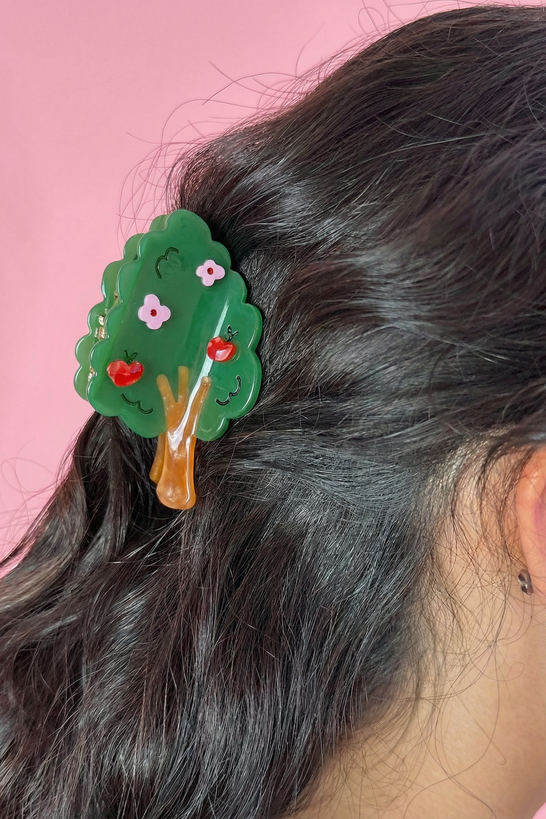 Tree Hair Claw, Alternate, color, Green