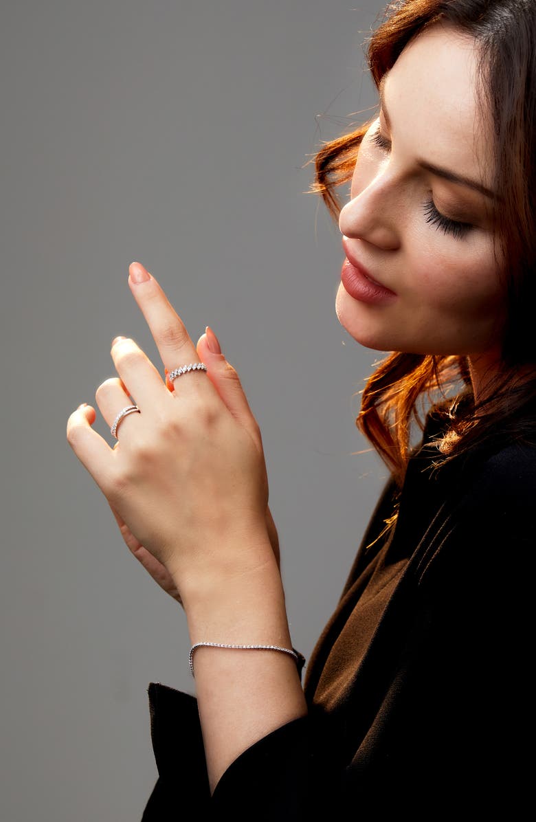 Bony Levy Audrey Geometric Diamond Eternity Ring, Alternate, color,