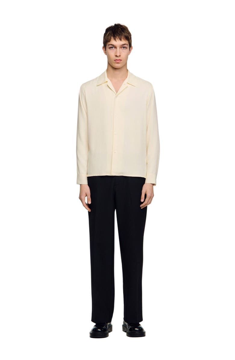 SANDRO Floaty shirt, Alternate, color, White