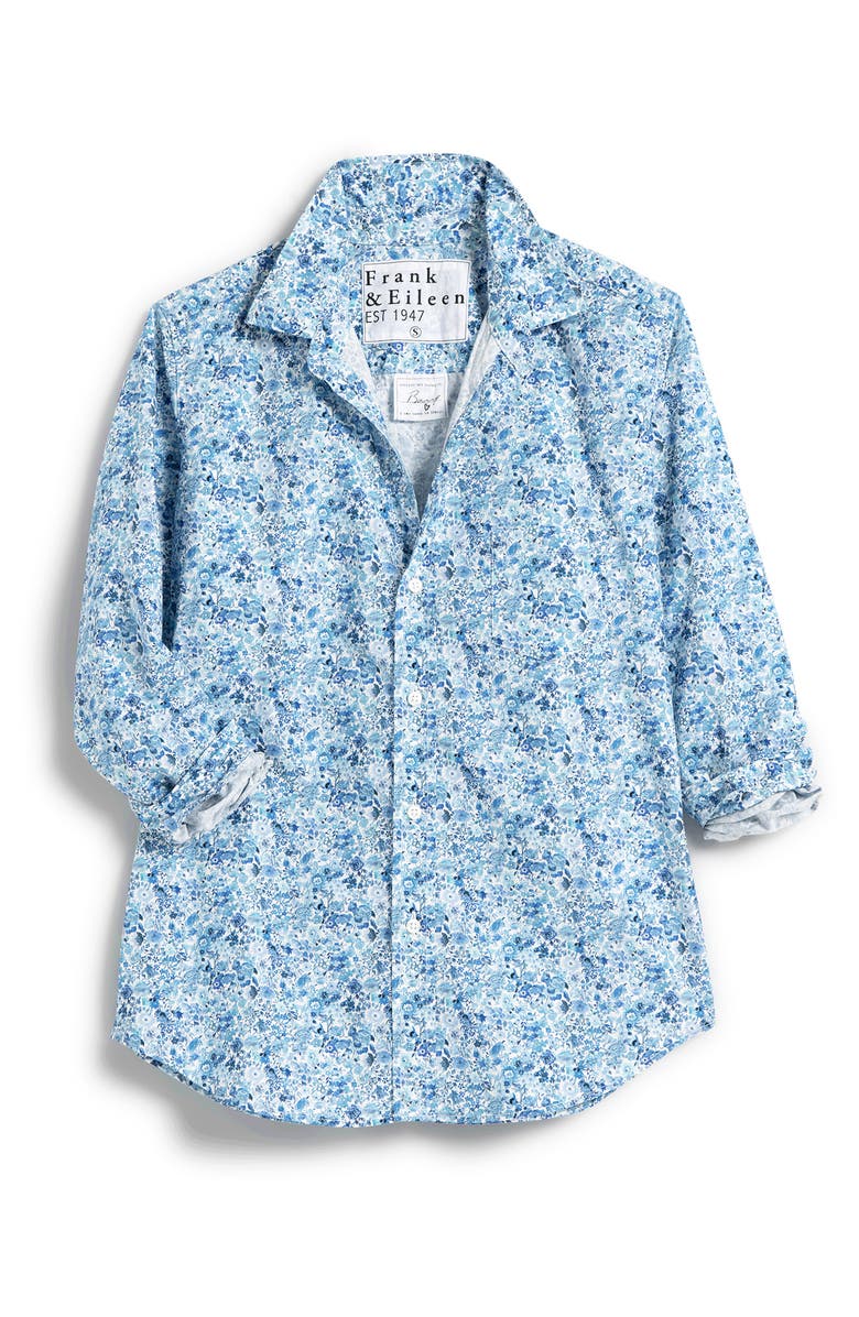 Frank & Eileen Barry Floral Print Tailored Fit Cotton Button-Up Shirt, Main, color,