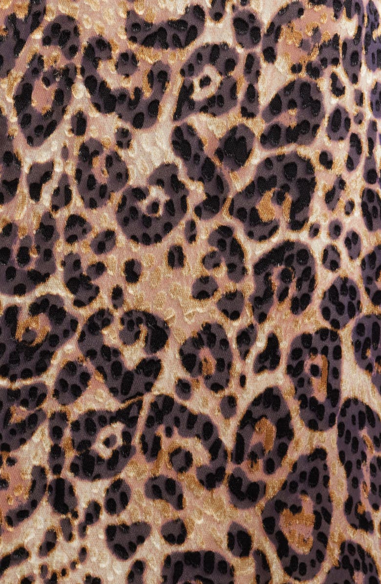 Elie Tahari The Nomi Leopard Print Long Sleeve Dress, Alternate, color, Imperial Leopard Brown