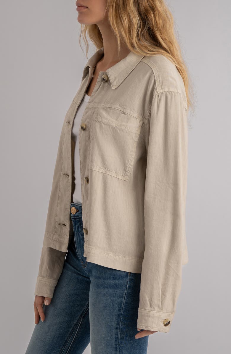 KUT from the Kloth Bellamy Linen Blend Shirt Jacket, Alternate, color, 