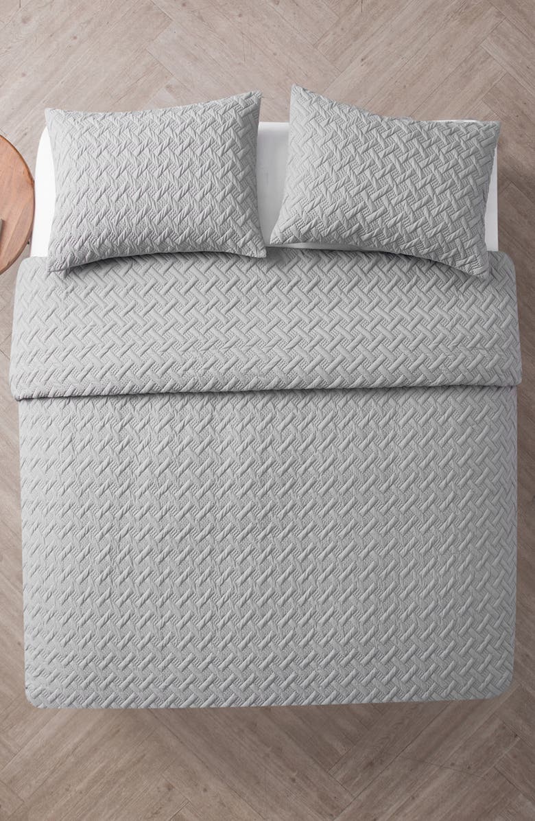 VCNY HOME Nina Embossed Comforter Set - Full/Queen, Alternate, color, Grey