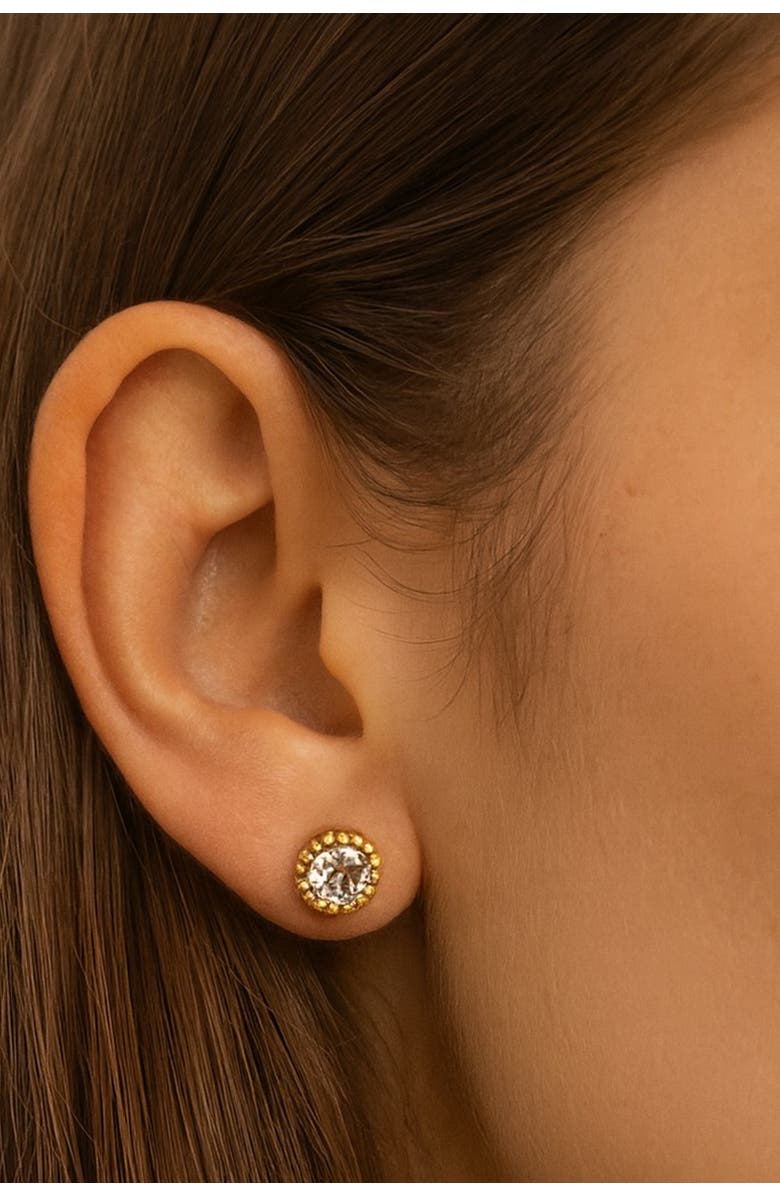 Ivy & Pearl Co. The Stratton Studs, Alternate, color, Gold