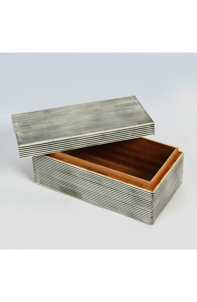 Mela Artisans Pinstripe Inlay Box, Main, color, Pinstripe