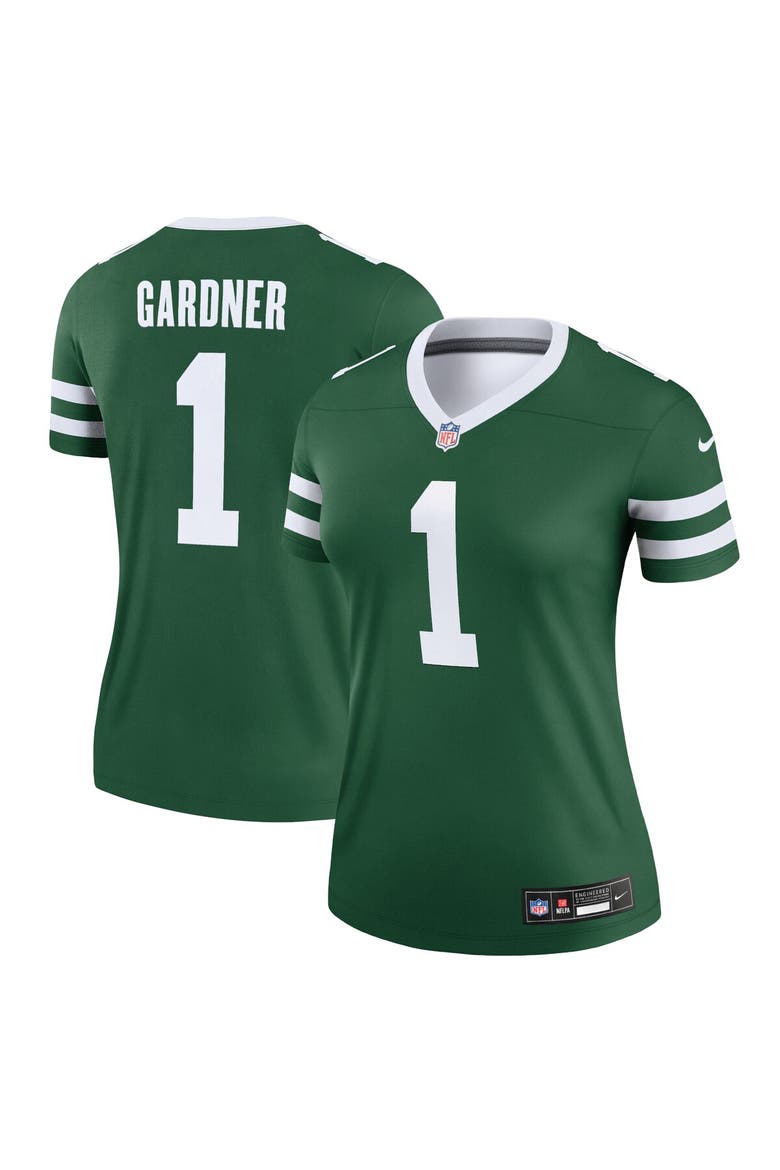 Women's Nike Ahmad Sauce Gardner Legacy Green New York Jets Legend Player Performance Top, Alternate, color, Green