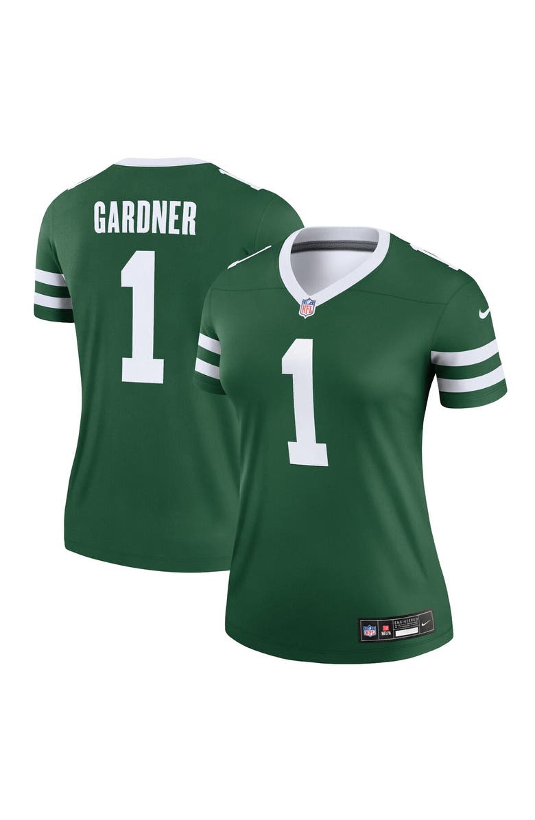 Nike Women's Nike Ahmad Sauce Gardner Legacy Green New York Jets Legend Player Performance Top, Alternate, color, Green