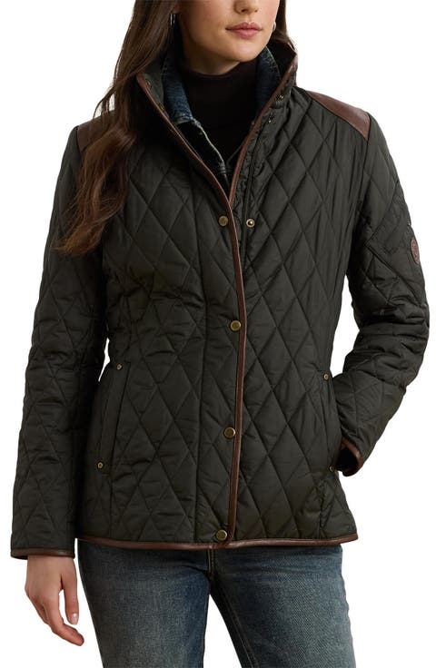 Houndstooth Quilted Barn Jacket