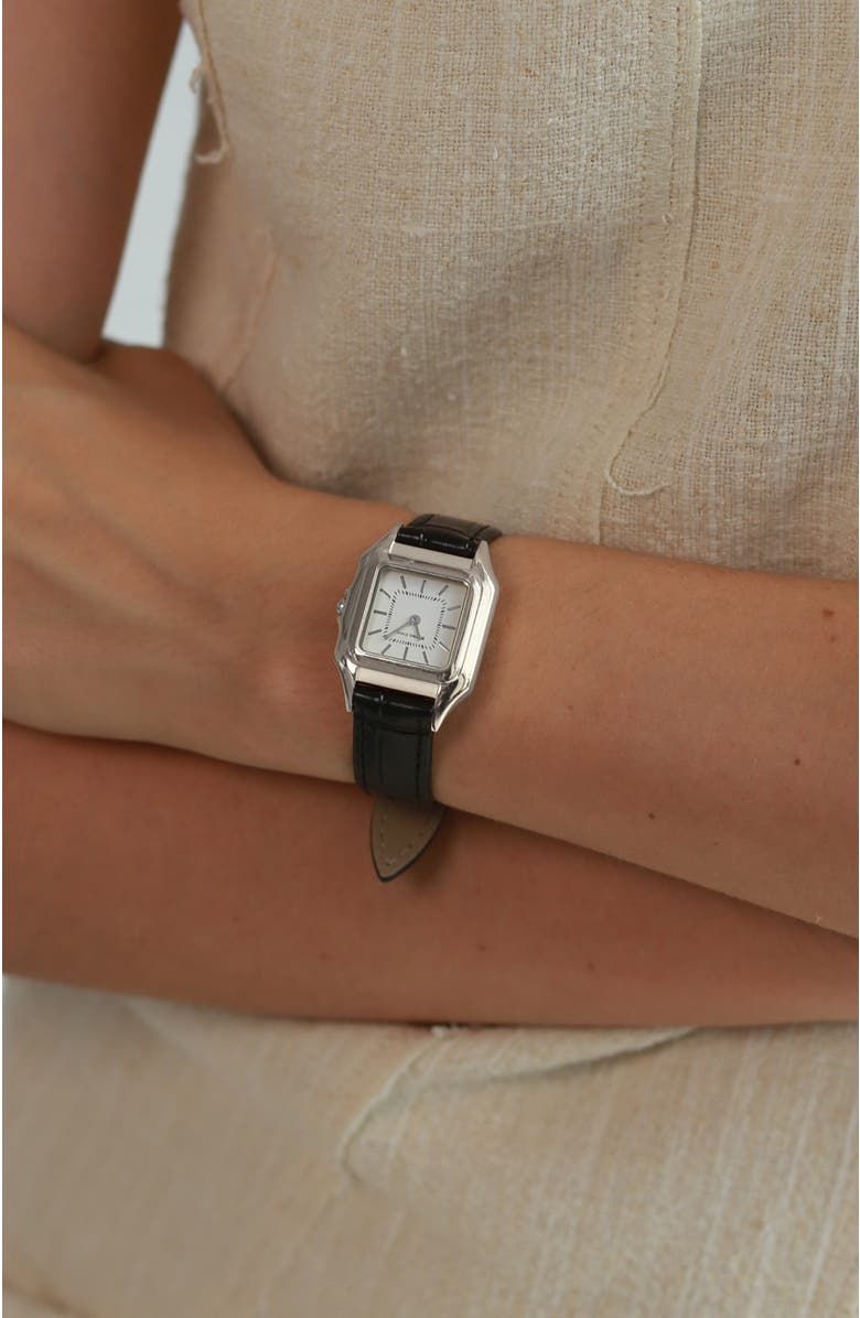 RETRO CHIC Vatican Majesty Moon Watch, Alternate, color, Black & Silver