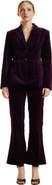 Cynthia Rowley Velveteen Fitted Blazer
