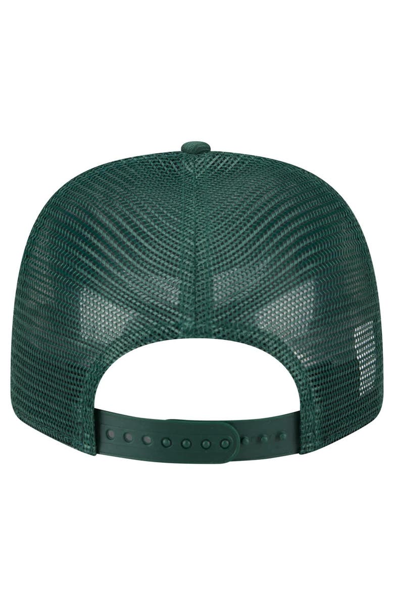 New Era Men's New Era Green Green Bay Packers Main Trucker 9SEVENTY Stretch-Snap Hat, Alternate, color,