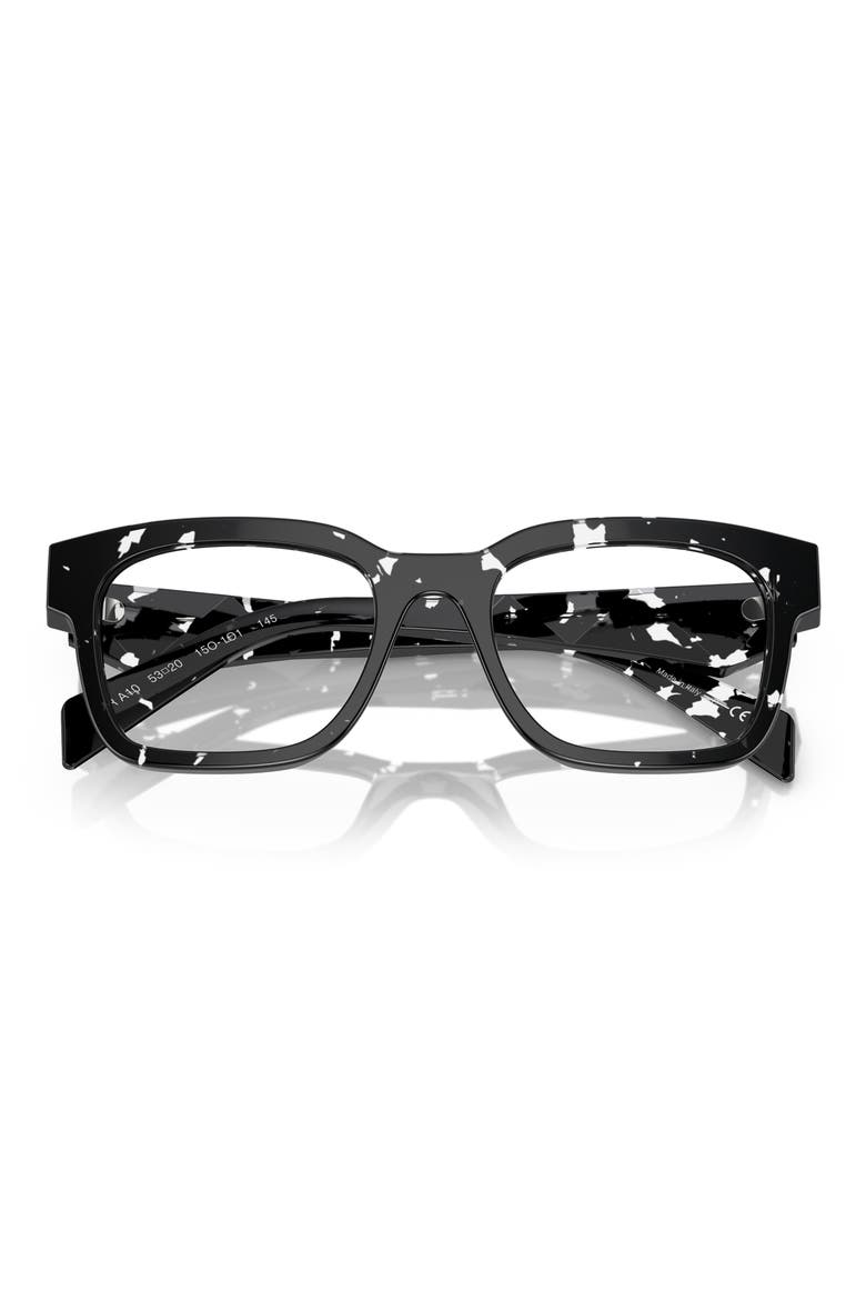 51mm Pillow Optical Glasses, Alternate, color, BLACK HAVANA