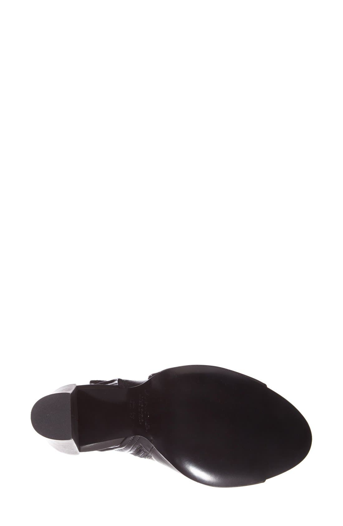 'Brigham' Open Toe Bootie, Alternate, color, GRAPHITE