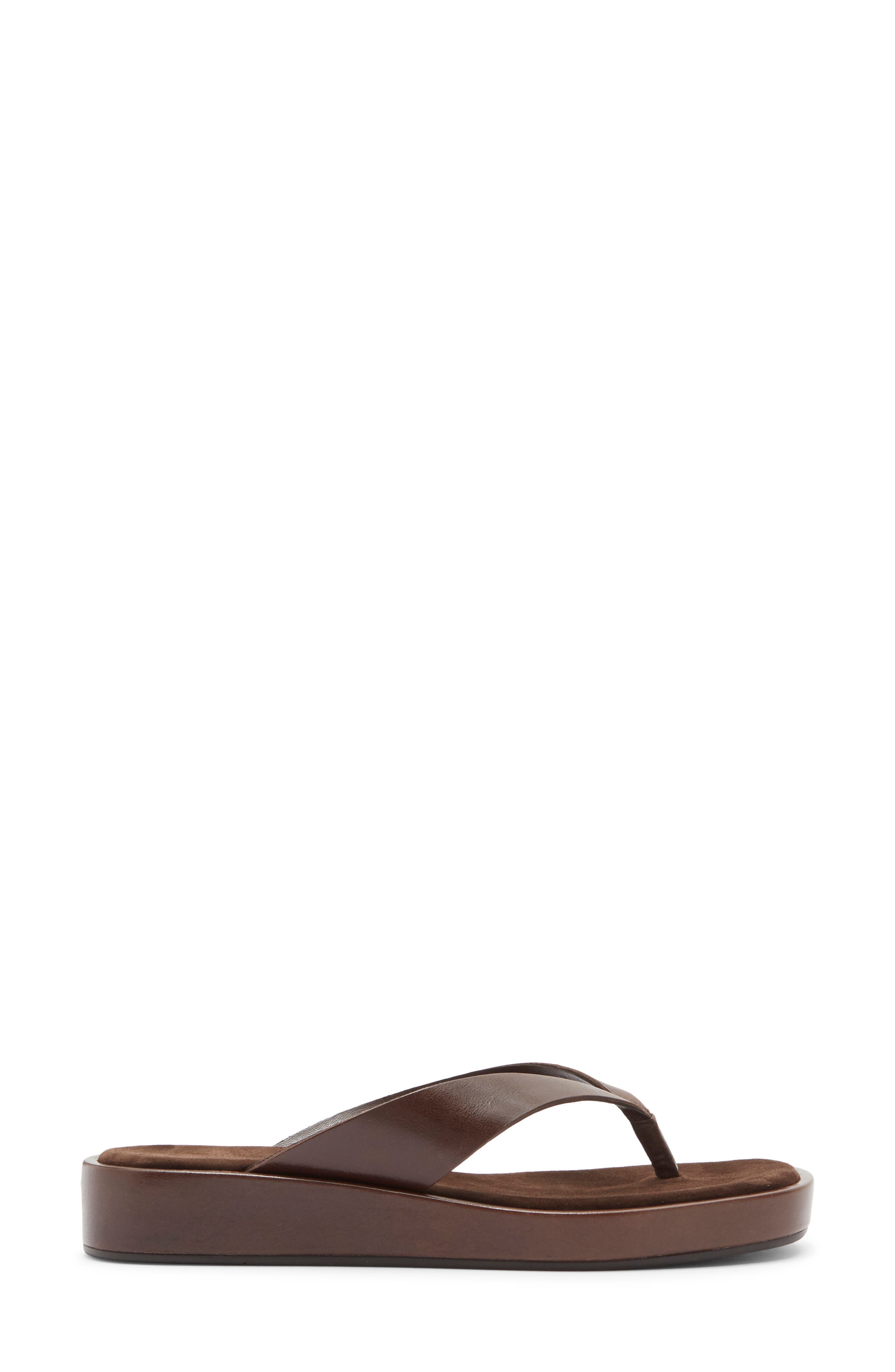 Kyra Platform Wedge Flip Flop, Alternate, color, CHOCOLATE VINTAGE
