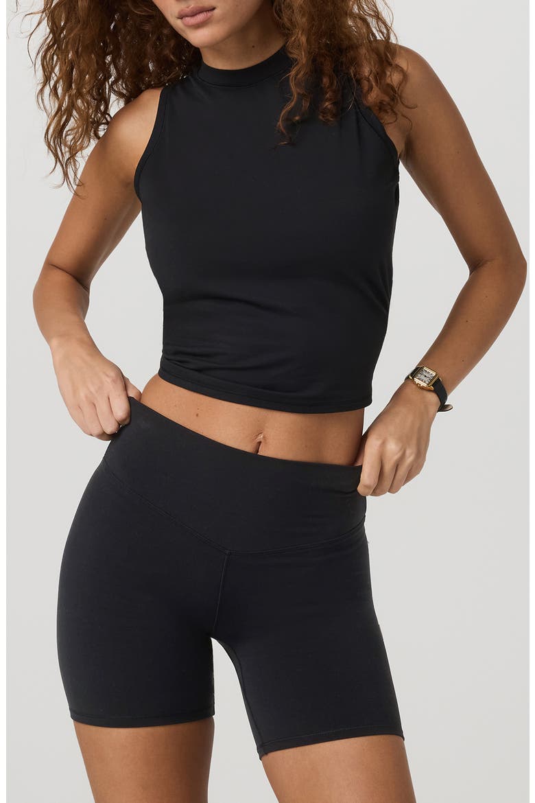 Halo Muscle Tank, Main, color, SOLID BLACK