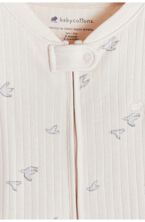 Babycottons Goose Zip Footed Pajama