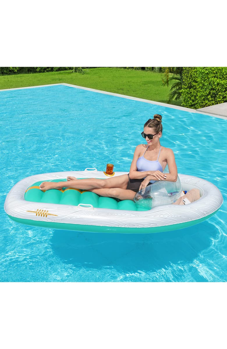 H2OGO! Vacation Yacht Infatable Lounge, Alternate, color, Multicolored