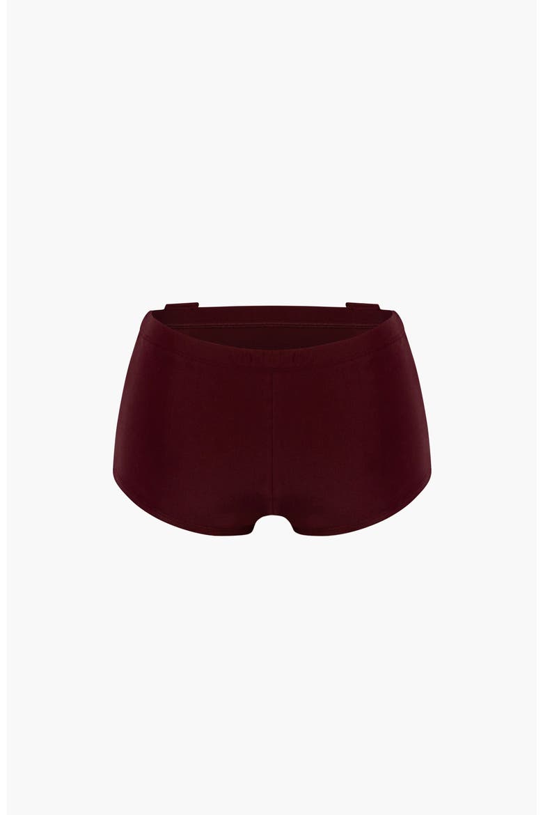 Mini Swim Short, Alternate, color, Maroon