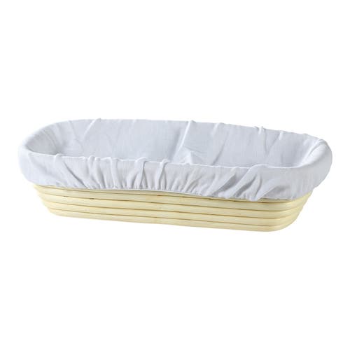 Frieling Rectangular Brotform Liner, 100% Cotton In White