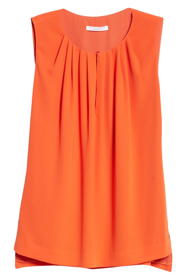 Irvetta Sleeveless Blouse, Alternate, color, FIERY ORANGE
