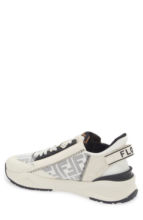 Fendi Men Flow Sneakers In White