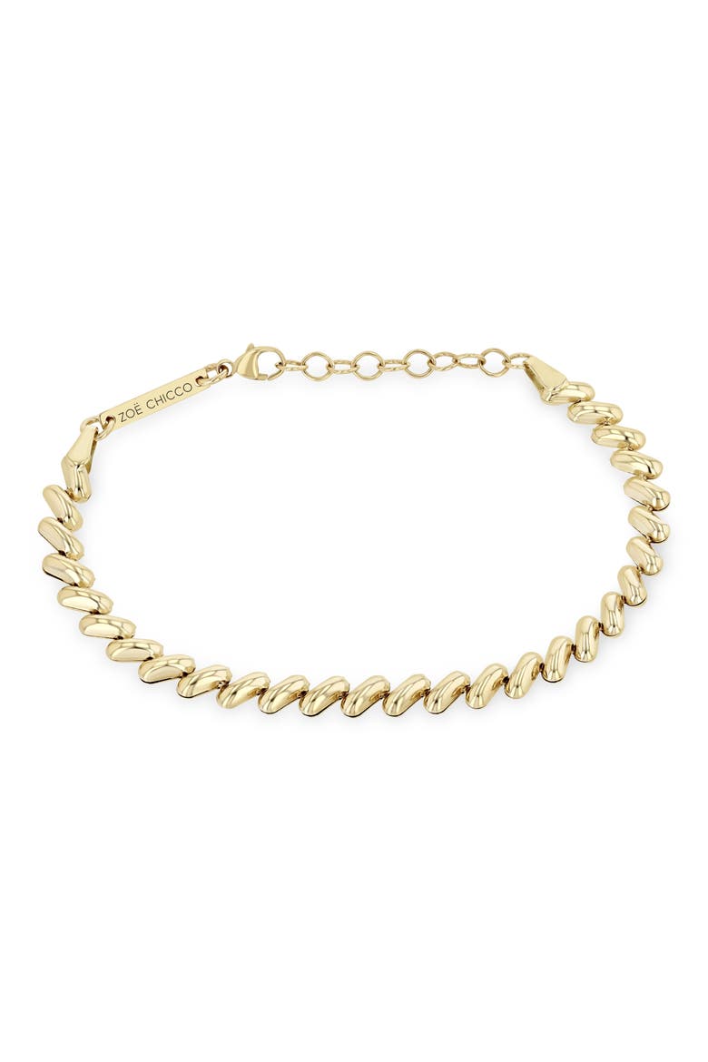 San Marco Chain Bracelet, Main, color, 14K YELLOW GOLD