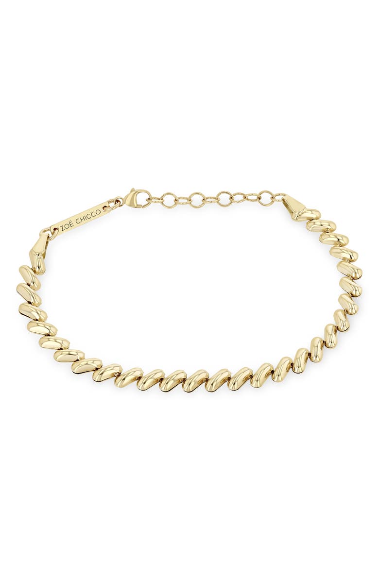 Zoë Chicco San Marco Chain Bracelet, Main, color, 14K Yellow Gold