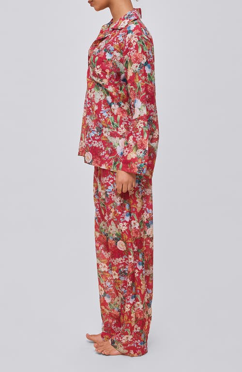 Papinelle Holly Cotton Voile Pajamas In Red