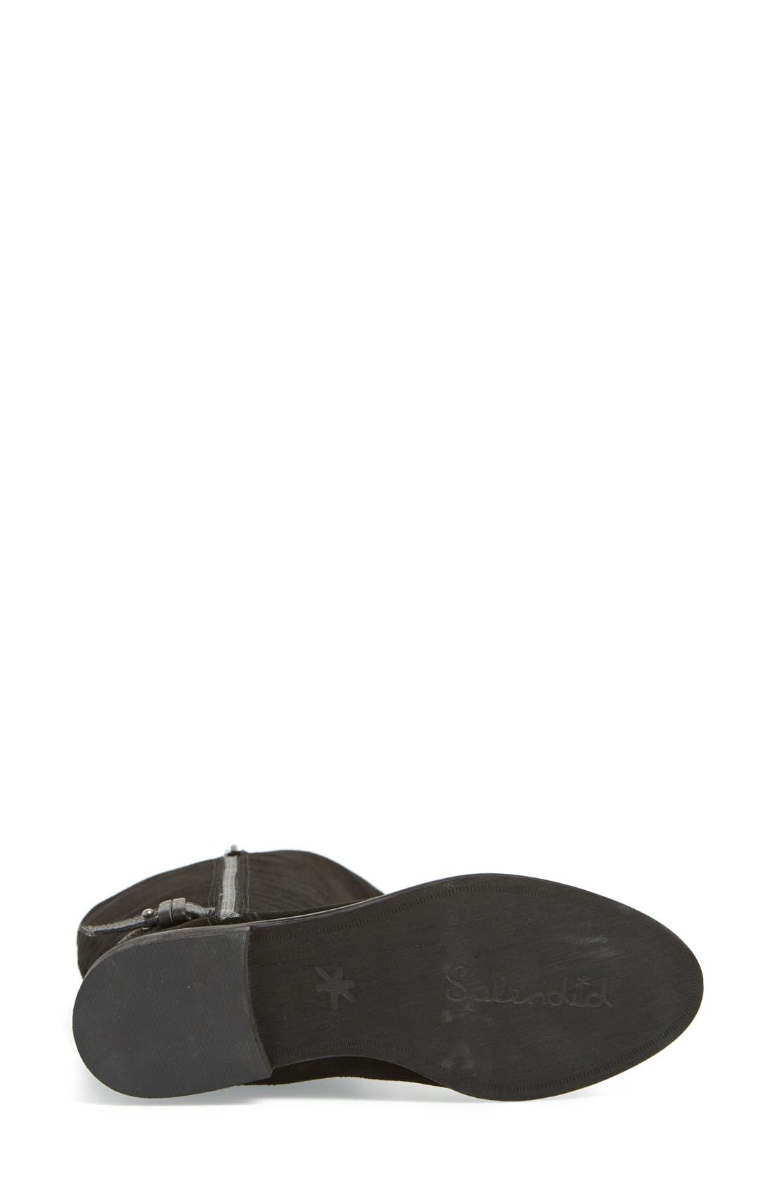 'Polly' Over the Knee Boot, Alternate, color, BLACK SUEDE