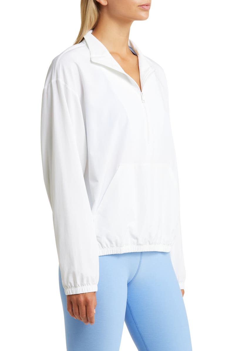 Beyond Yoga In Stride Half Zip Pullover, Alternate, color, True White