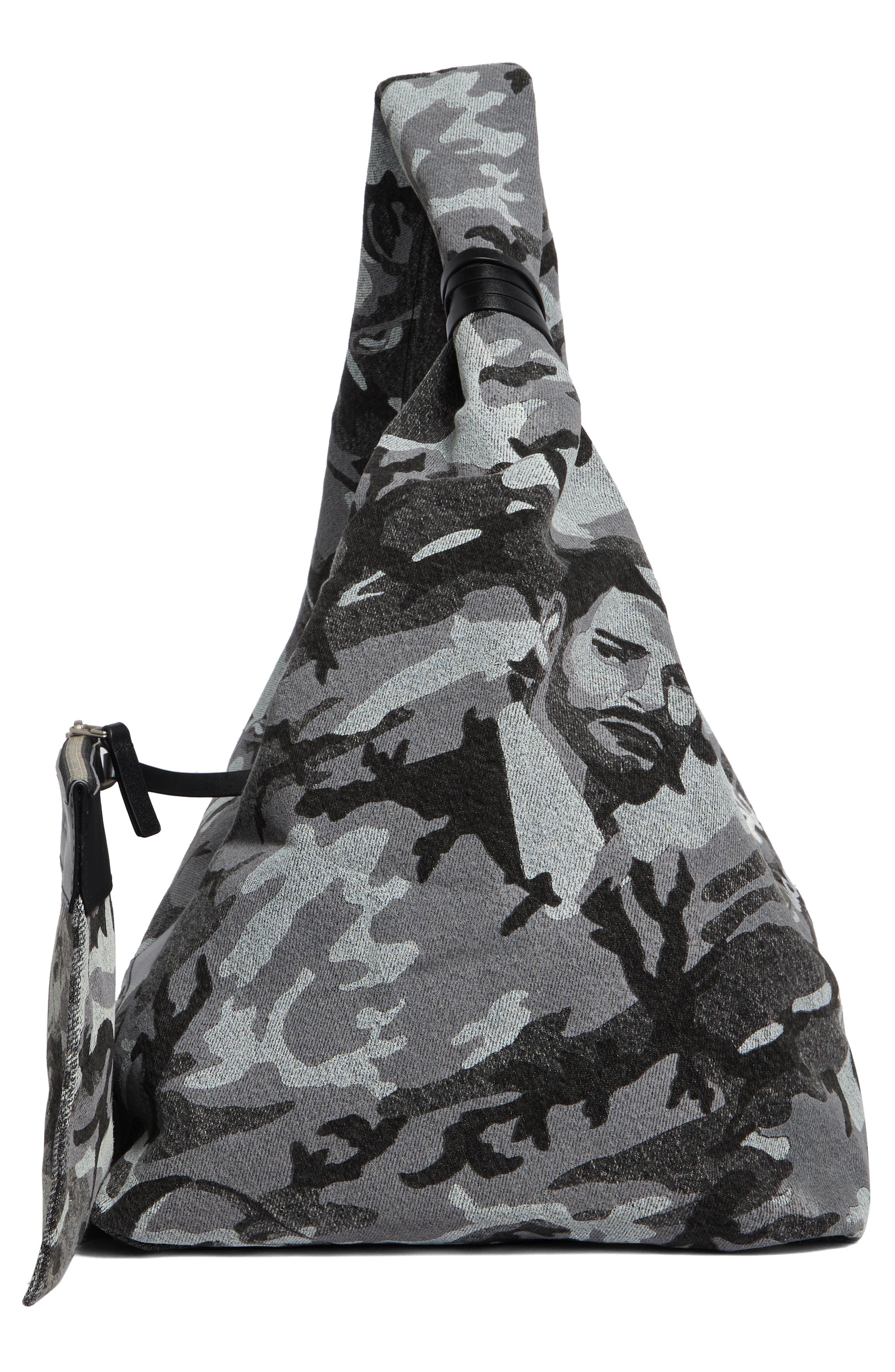 The XL Sack Logo Tote, Alternate, color, GREY WASH
