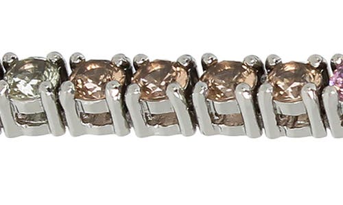 KURT GEIGER KURT GEIGER LONDON PASTEL CUBIC ZIRCONIA LINEAR DROP EARRINGS 