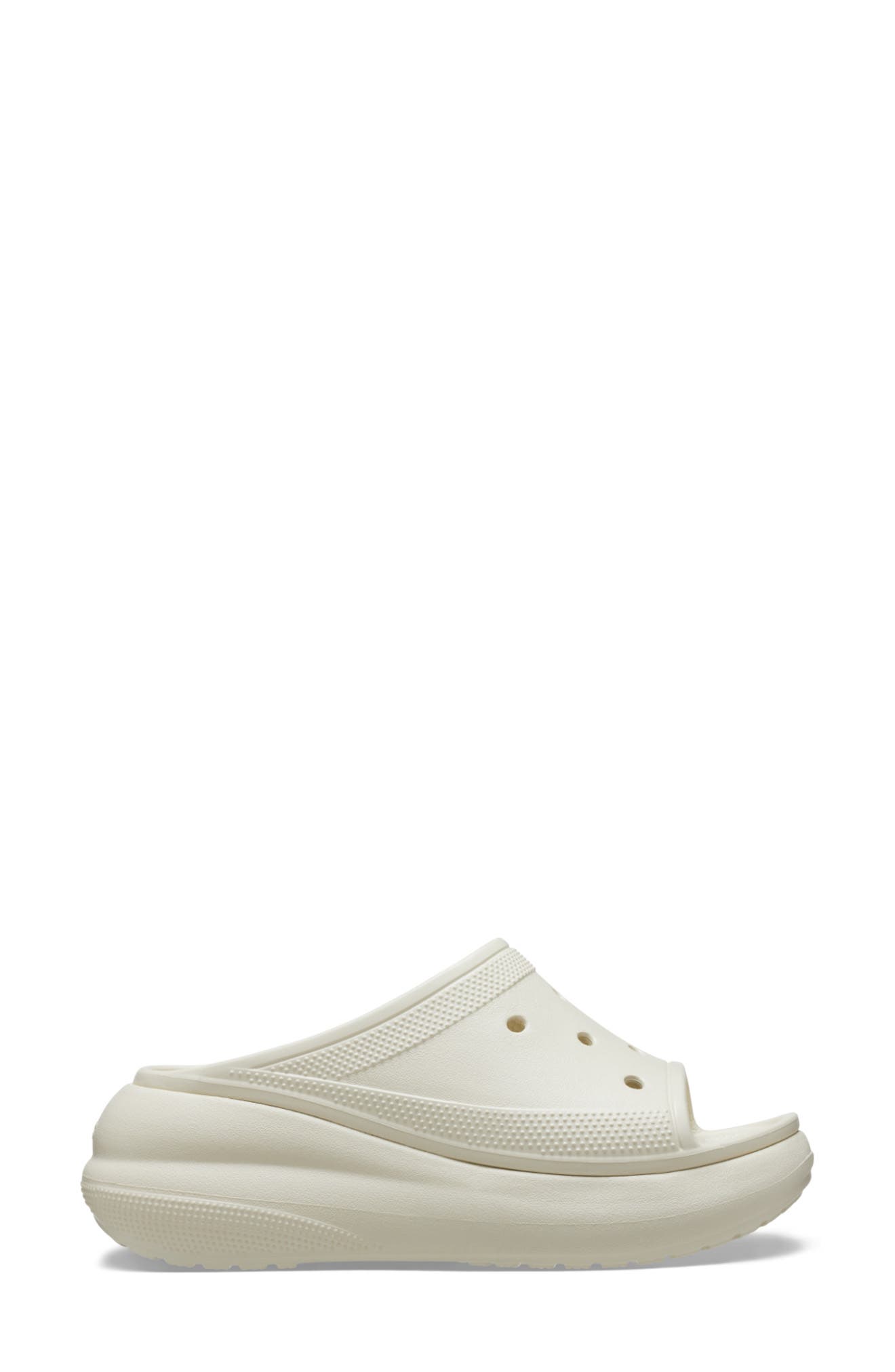 Crush Platform Slide Sandal, Main, color, BONE