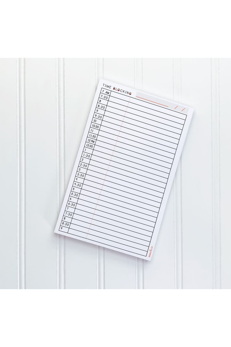 Time Blocking 5" x 8" Notepad for Scheduling, Main, color, Multi-Pack