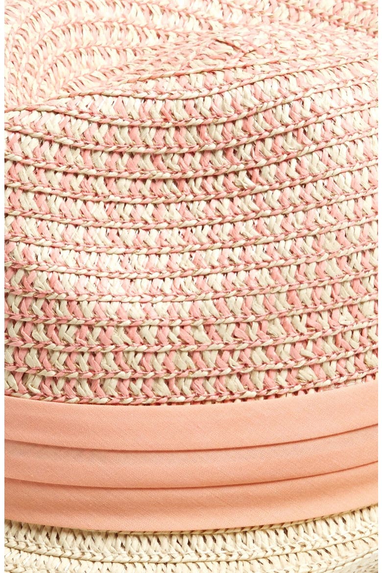 Patterned Crown Fedora, Alternate, color, IVORY