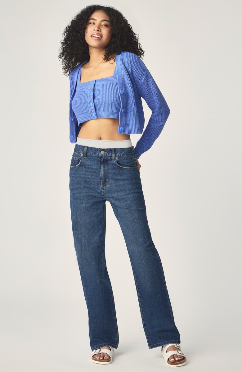 Florence by Mills Bright Side Crop Cardigan, Alternate, color, Ultramarine